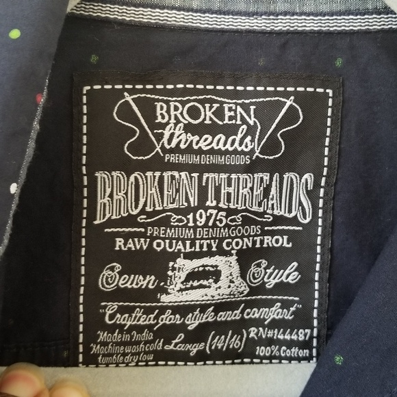 Broken Threads youth size L button down shirt - Picture 3 of 7